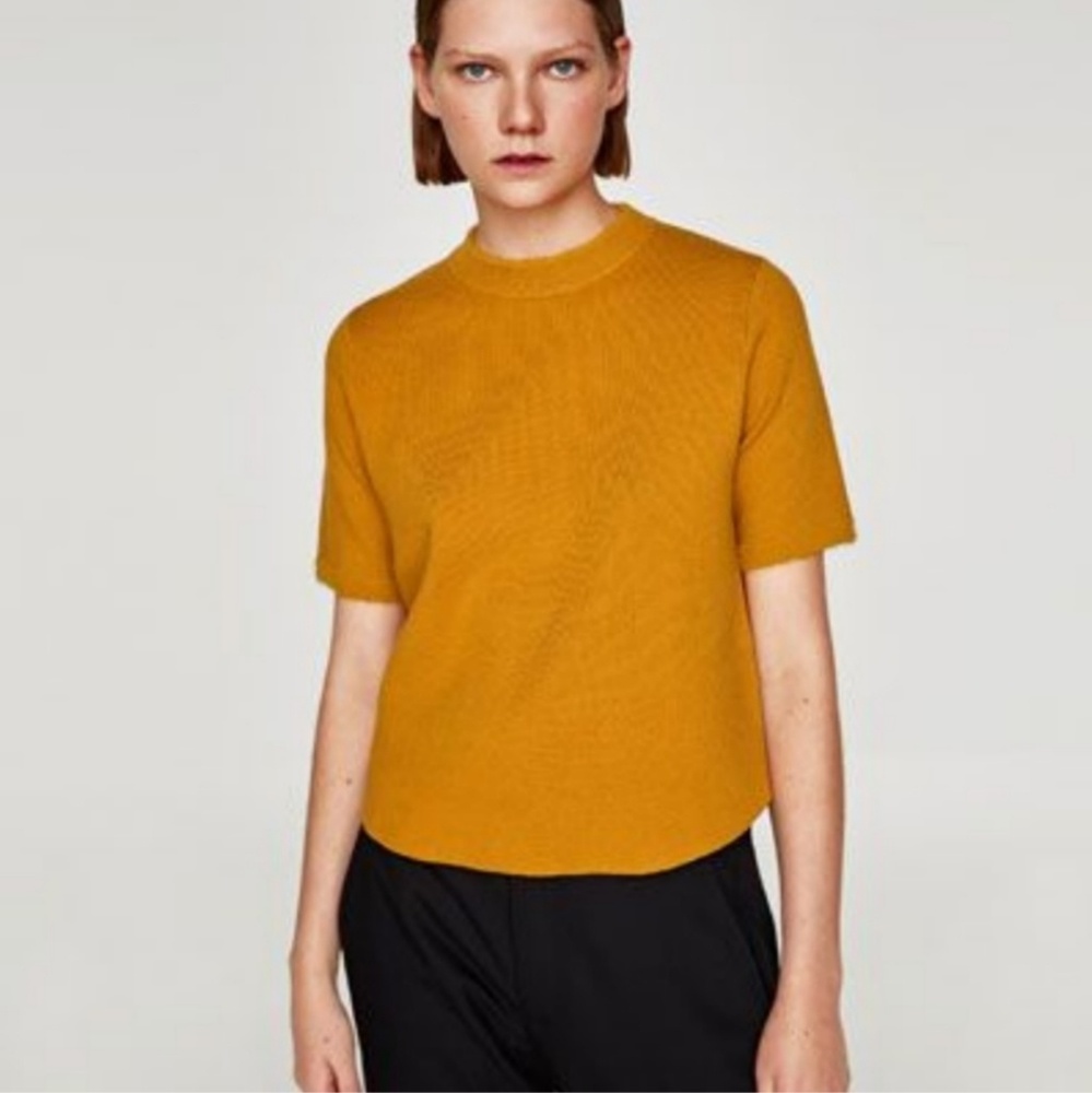 Zara Mustard Yellow Sweater